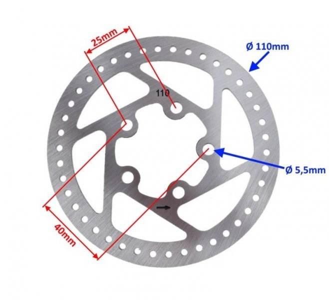 Tarcza hamulcowa 110mm xiaomi m365 | HXI4141 - zdjęcie 2