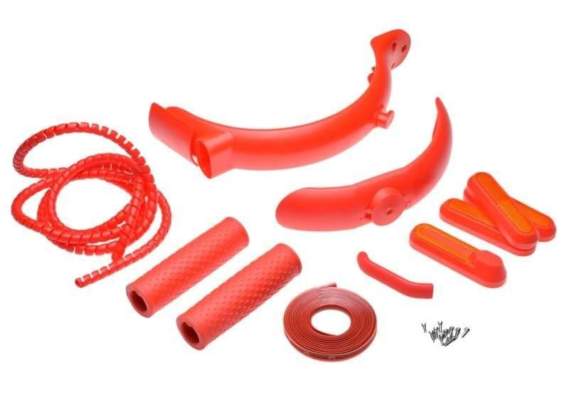 Zestaw tuningu optycznego do xiaomi m365/pro czerw