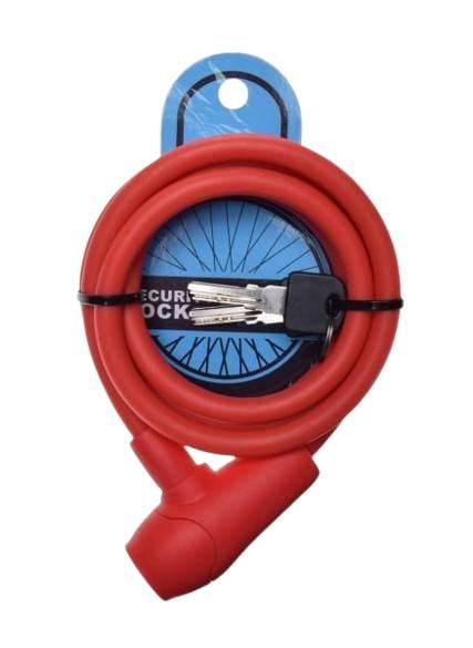 Zabezpieczenie rowerowe 10x1500 silikon czerwone