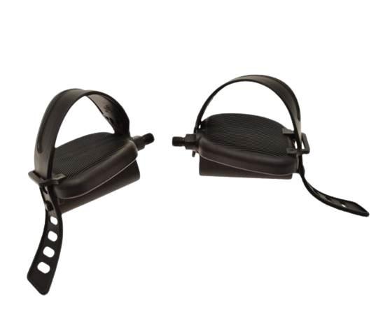 Pedał rower rehabilitacyjny 1/2 " 2 szt z paskami