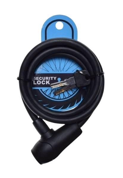 Zabezpieczenie rowerowe 10x1500 silikon czarne