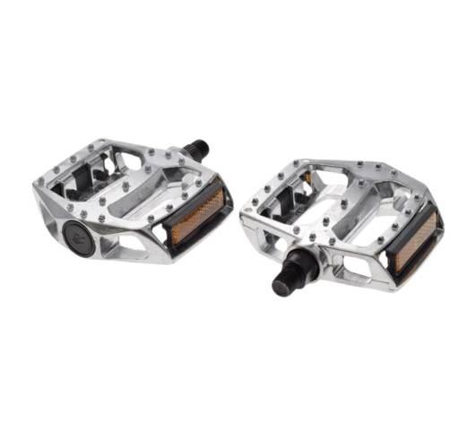 Pedał rowerowy alu platforma srebrny 1/2 2 szt.