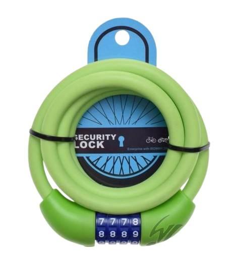 Zabezpieczenie rowerowe 12x1500 silikon zielone