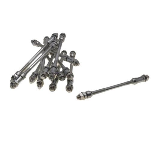 Oś rowerowa koła tył wolnobiegowa 185 mm 12 szt