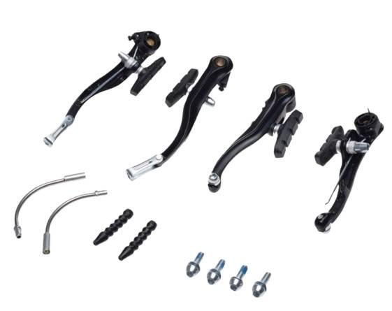 Szczęka hamulca rowerowa v-brake alu czarne