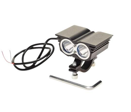 Lampa rowerowa 2xled kształt sowy 12v-80v 3000 lm