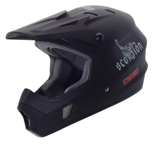 Kask rowerowy awina by moon bmx l czarny mat