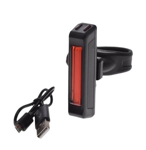 Lampa rowerowa tył cob led usb | AWR1304