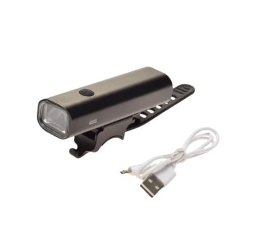 Lampa rowerowa przód 1 led alu 400 lm 2000 mah