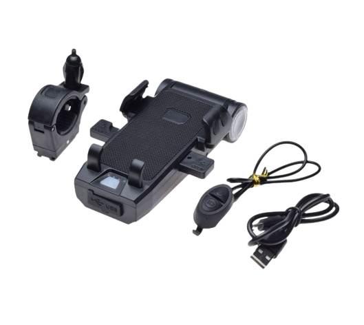 Lampa rowerowa przód uchwyt telefonu | AWR1507