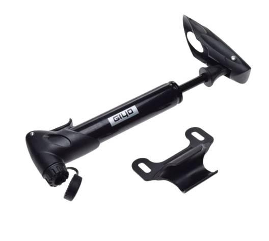 Pompka teleskopowa giyo plast rowerowa czarna