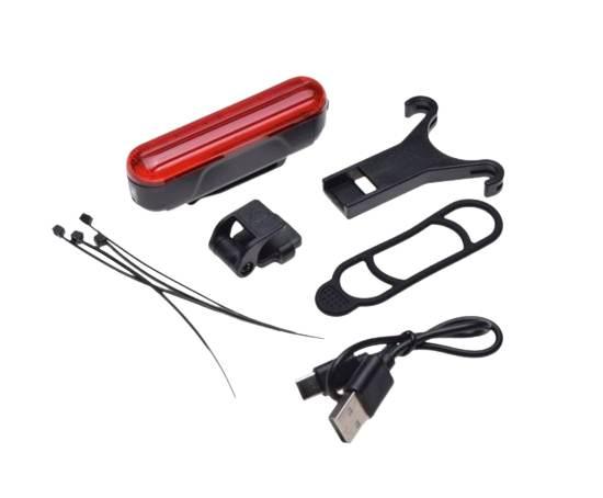 Lampa rowerowa tył led usb | AWR1180