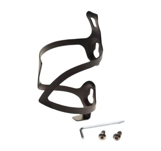 Koszyk na bidon rowerowy uchwyt alu czarny