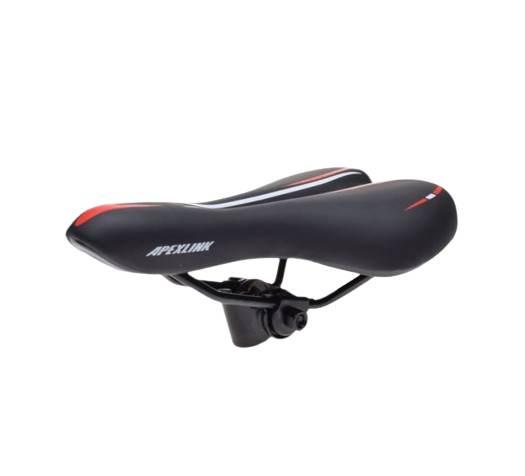 Siedzenie rowerowe mtb czarno/czerwono/białe