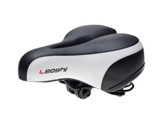 Siedzenie rowerowe na sprężynie czarno białe