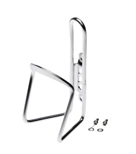 Koszyk na bidon rowerowy uchwyt alu srebrny