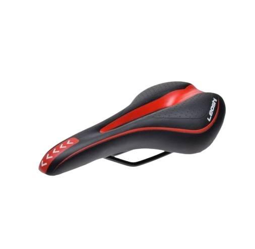 Siedzenie rowerowe mtb czarno/czerwone | AWR2076