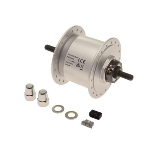 Piasta rower alu przód 36 otwZ prądnicą sr