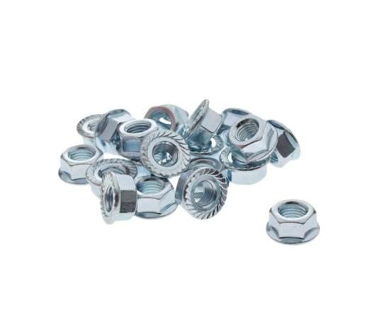 Nakrętka osi koła m8 x 1 rowerowa 20 szt