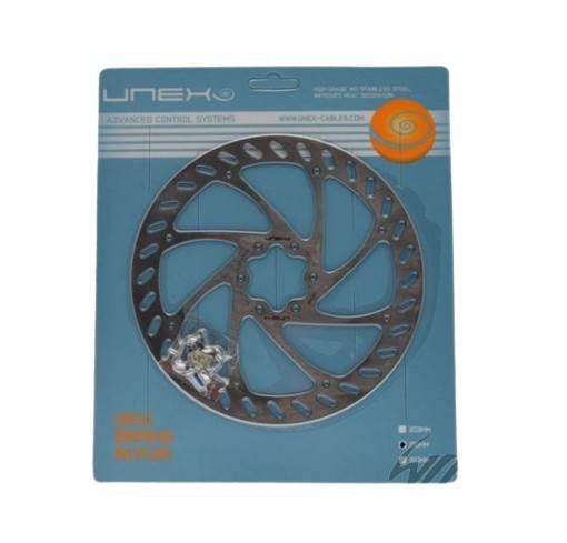 Tarcza hamulca rowerowa unex 180 mm | AWR9037