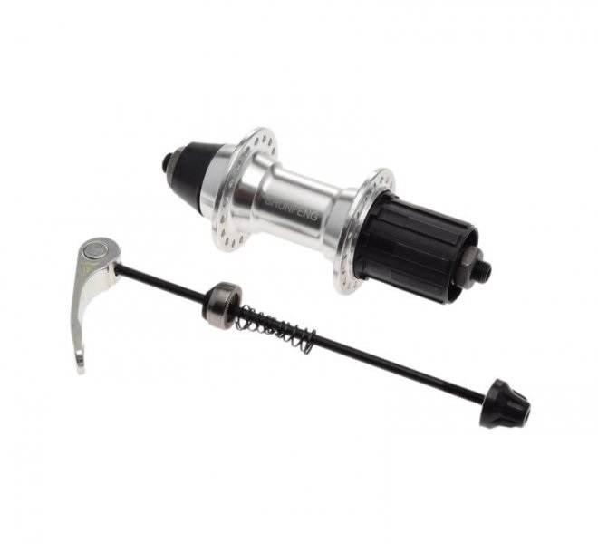 Piasta rower alu tył 36 otw srebrna kaseta 8/9