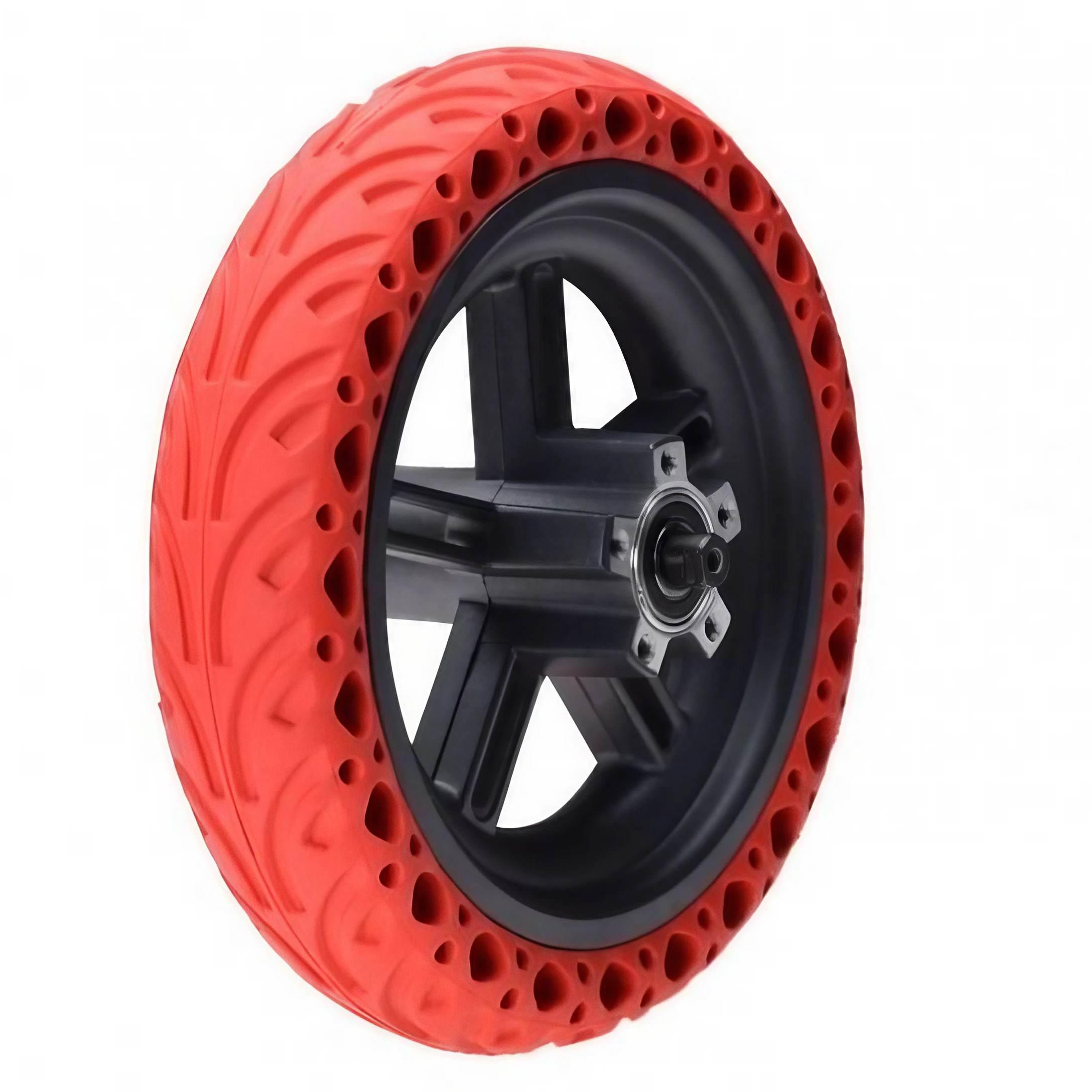 Koło tył z opona pełna do xiaomi m365 pro czerwona