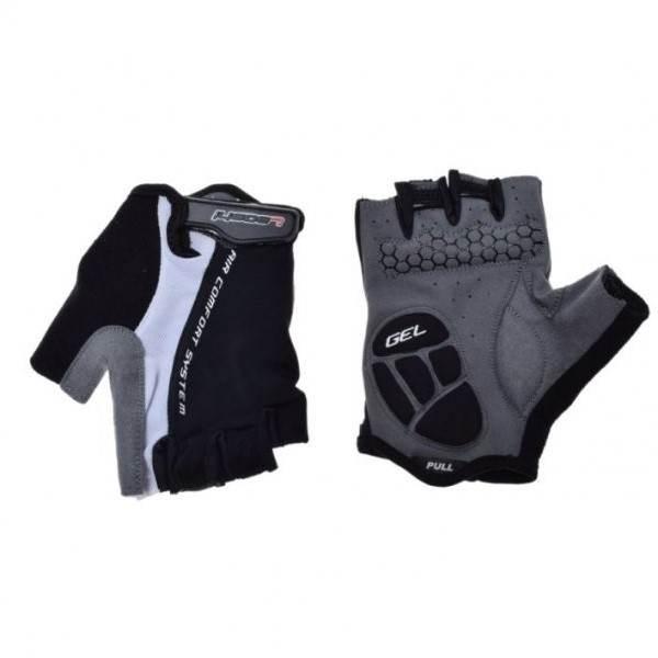 Rękawice rowerowe czarno białe bez palców xl