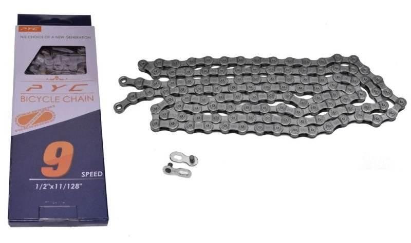 Łańcuch rowerowy 9 rzPyc hc73 1/2"x11/128" 116l