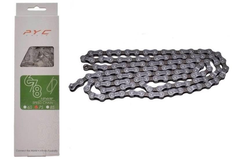 Łańcuch rowerowy 7 rzPyc p7002 1/2" x 3/32" 116l