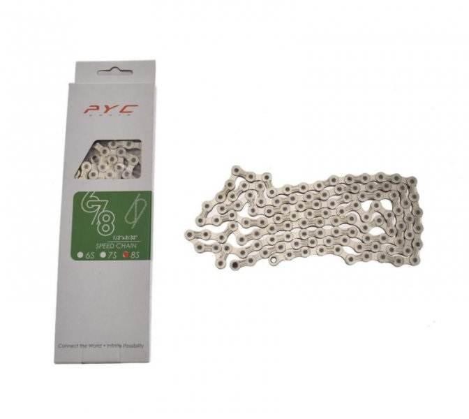 Łańcuch rowerowy 8 rzPyc p8001 1/2" x 3/32" 116l