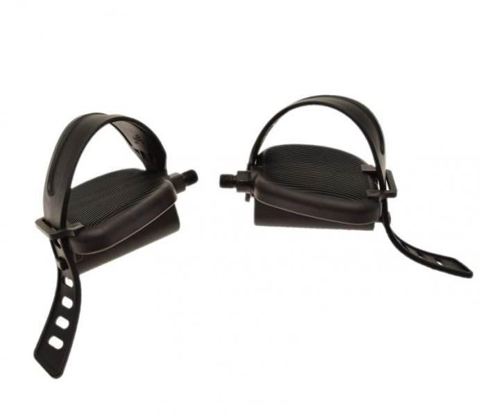 Pedał rower rehabilitacyjny 9/16 " 2 szt z paskami