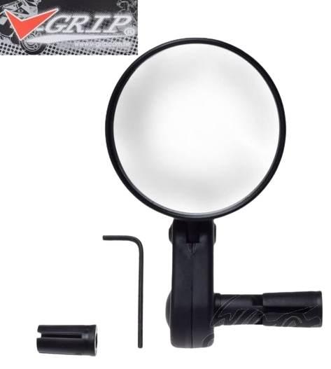 Lusterko rowerowe w kierownicę v-grip okrągłe
