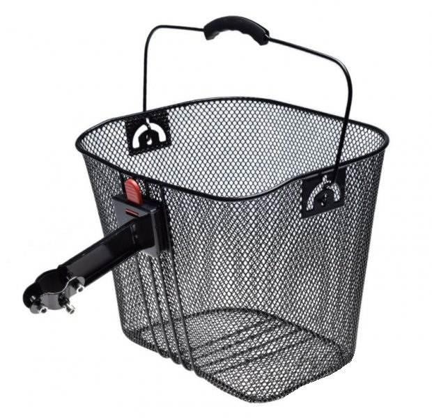 Kosz rowerowy bagażowy przód uchwyt stalowy - zdjęcie 2