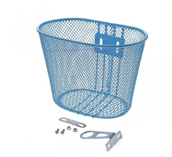 Kosz rowerowy bagażowy przód mały niebieski