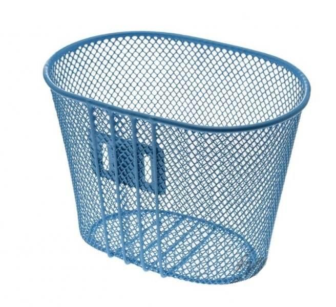 Kosz rowerowy bagażowy przód mały niebieski - zdjęcie 2