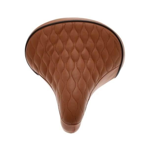 Siedzenie rowerowe na sprężynie szerokie brązowe - zdjęcie 2