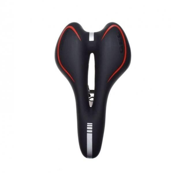 Siedzenie rowerowe mtb czarno/czer gel | AWR2081 - zdjęcie 2