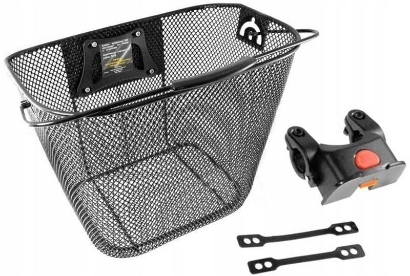 Kosz Przód Na Kierownicę Metalowy Click Ht-512 ,Bk