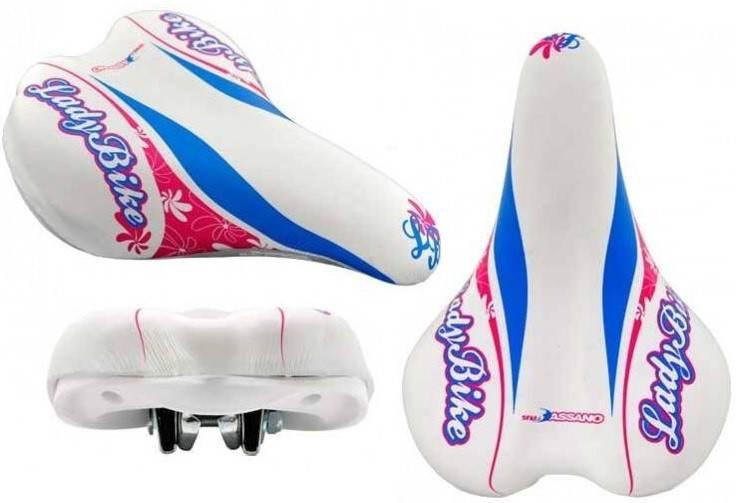 Siodło Dziecięce 240X145 Ladybike Wh-Pk-Bl