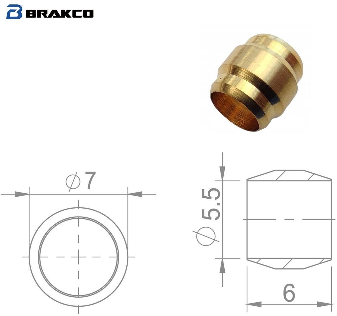 Oliwka Do Przewodów Hayes 5.5Mm Brakco 8Szt.