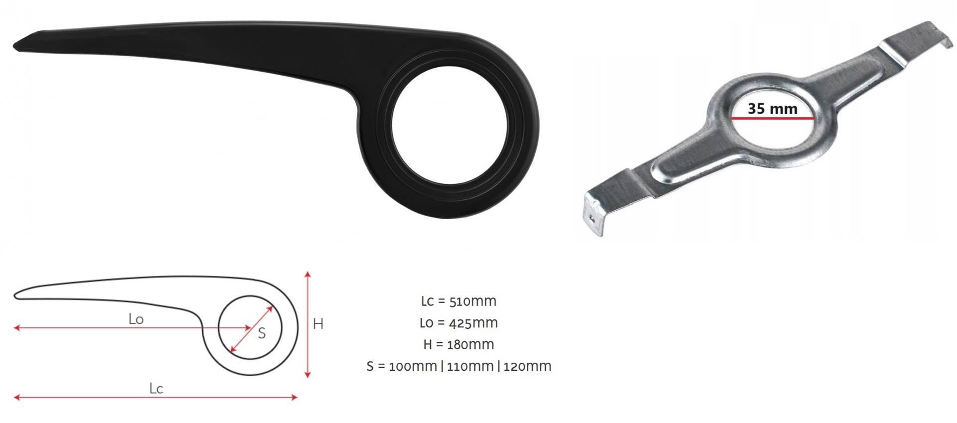 Osłona Łańcucha Alicja 26/38 Z Uchwytem 35Mm