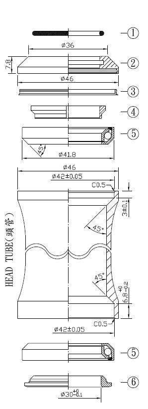 Stery Zintegrowane 1-1/8" Is42 Neco H52 | ST H52 - zdjęcie 3
