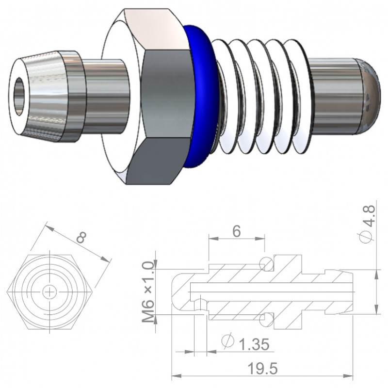 Śruba Do Odpwietrzania Opak.=2SztBrakco | HAM HBP44