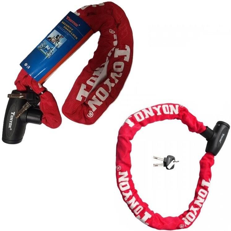 Zapięcie Łańcuch Klucz 1200X8 Tonyon Ty715 Red
