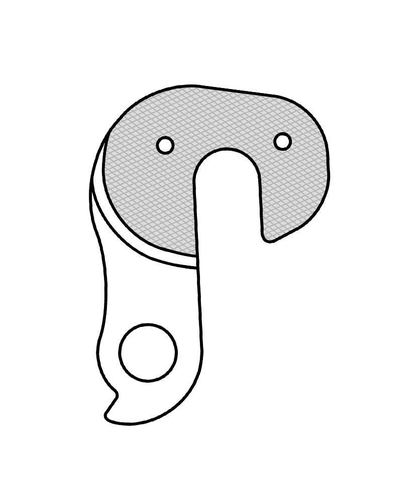 Hak Przerzutki Gw-5W-1 Gh-038 M3 Merida | HAK 5W-1 - zdjęcie 2