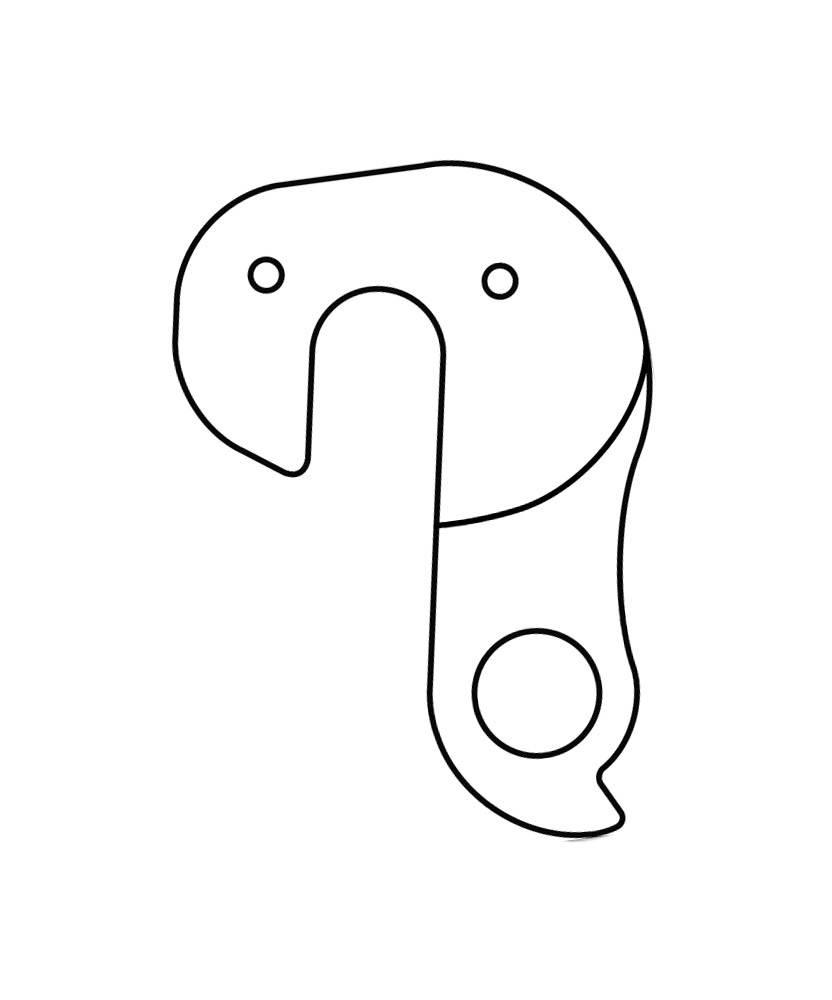 Hak Przerzutki Gw-5W-1 Gh-038 M3 Merida | HAK 5W-1 - zdjęcie 3