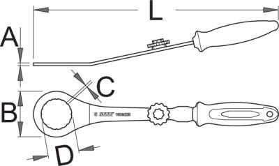 Klucz Do Suportu Unior 1609/2Bi-Us | KLU UNIOR 1609/2BI-U - zdjęcie 3