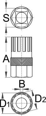 Klucz Do Wolnobiegu Unior 1670.1/4 | KLU UNIOR 1670.1/4 - zdjęcie 2