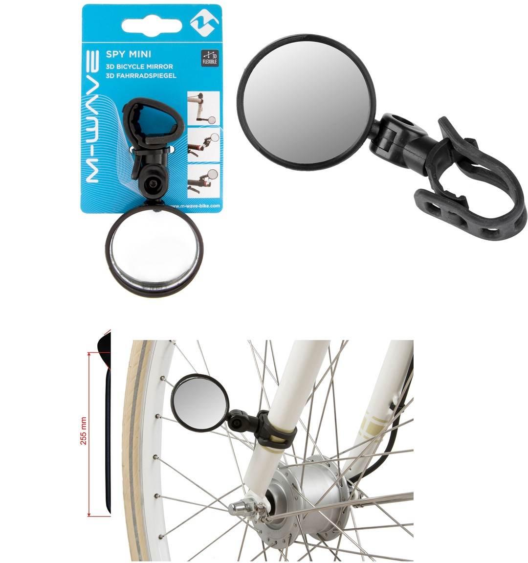 Lusterko Rowerowe Obejma L/P M-Wave Spy Mini