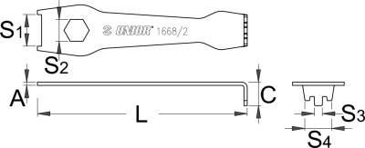 Klucz Do Blatów Korby Unior 1668/2 | KLU UNIOR 1668/2 - zdjęcie 3